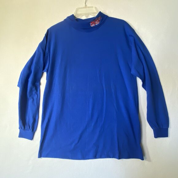 VTG 89ers Trench Ultra TurtleNeck Shirt M Single Stitch 80s/90s NFL USA Flaws - Picture 2 of 9